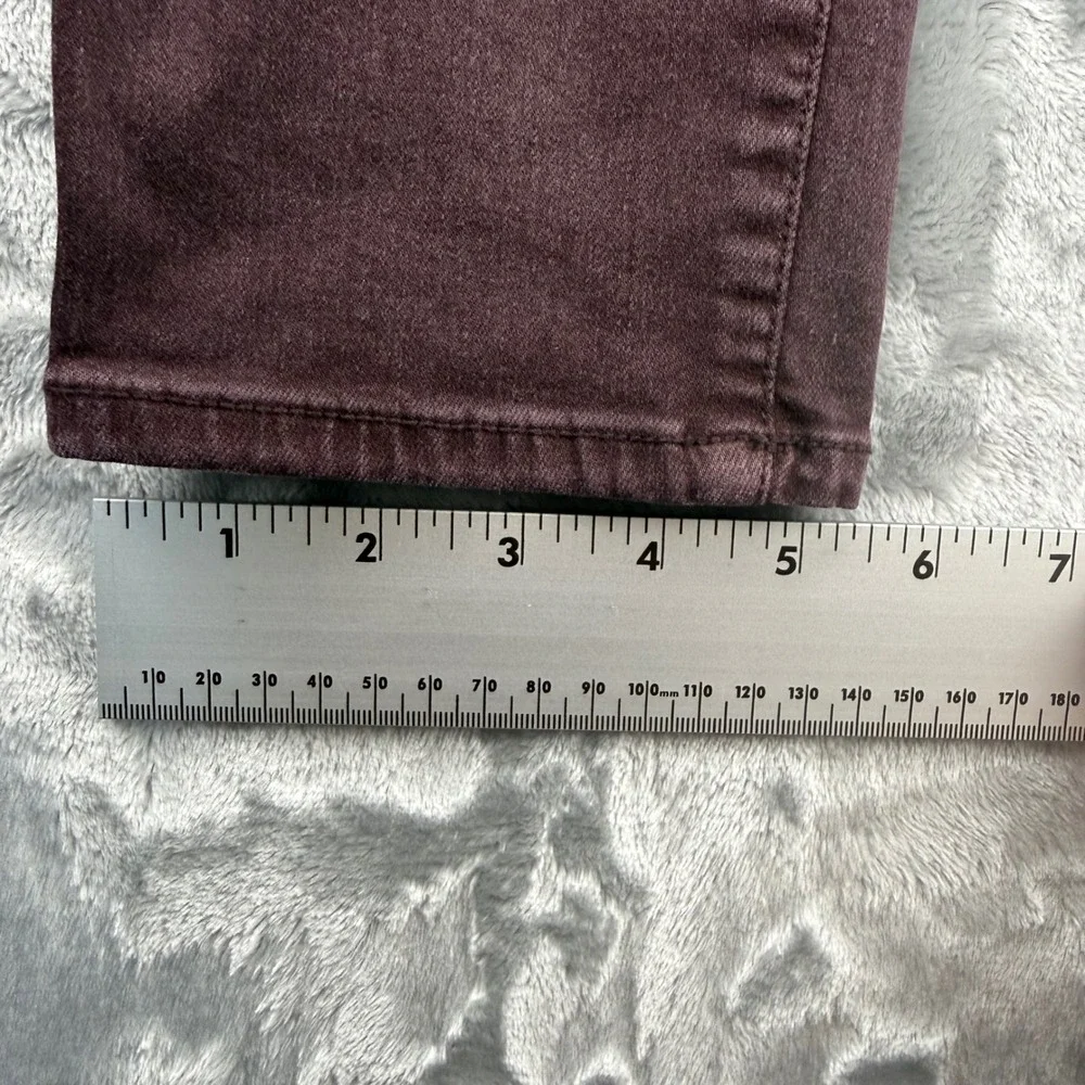 American Eagle Super Stretch X Jegging Burgundy Maroon Skinny Jean WMNS 14 Long